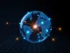 Swift blockchain ledger connecting global banks for real-time international payments infrastructure.