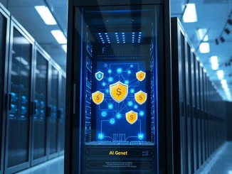 t54 Labs AI agent finance trust infrastructure inside a secure San Francisco data center.