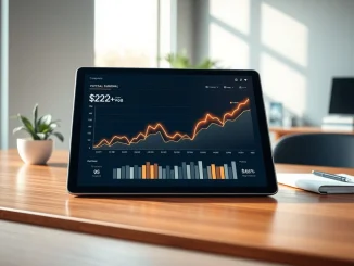 Data dashboard showing the $23.6 billion growth of tokenized real-world assets in 2026.