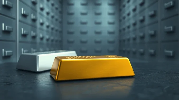 Tokenized gold bullion bar representing the $7.7 billion blockchain commodity market growth.