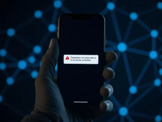 Address poisoning scam on TON blockchain showing transaction error on digital wallet interface