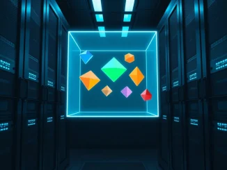 Five distinct crypto presale projects represented as gems within a secure digital server room, highlighting 2026 early investment opportunities.