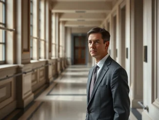 Kevin Warsh, newly nominated Federal Reserve Chair, a pivotal figure for cryptocurrency market policy.