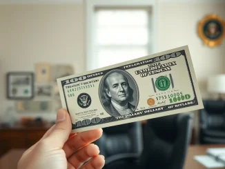 New $100 bill featuring Donald Trump's signature as part of historic currency redesign.