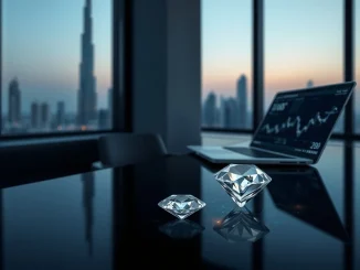 Certified diamond tokenized on XRP Ledger in UAE's record $280 million blockchain finance deal.