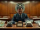 Courtroom scene for the Uranium Finance $54 million crypto hack case with evidence displayed.