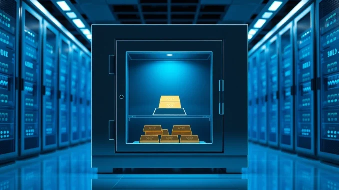 Secure digital vault representing intact collateral after USR stablecoin exploit at Resolv Labs