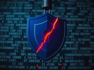 Conceptual image of a digital security breach representing the Venus Protocol exploit.