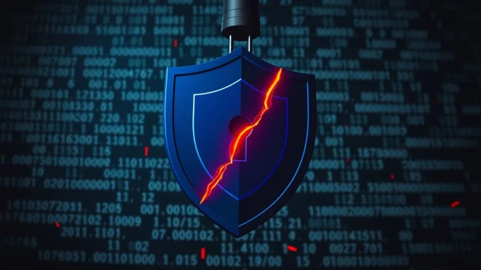 Conceptual image of a digital security breach representing the Venus Protocol exploit.