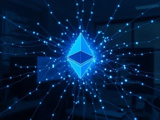 Vitalik Buterin Ethereum execution layer overhaul concept with binary state tree visualization