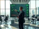 Financial analyst reviewing Solana ETF market data on trading floor, representing Wall Street institutional investment.