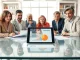 Financial planning meeting discussing cryptocurrency allocation in retirement investment portfolios.