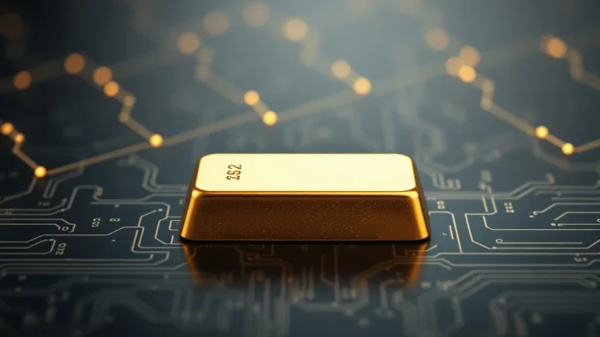Gold bullion bar representing the new tokenized gold framework for digital financial systems.