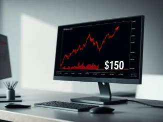 Analyst chart showing the impossible math behind a $150 XRP price and $13.5 trillion market cap.