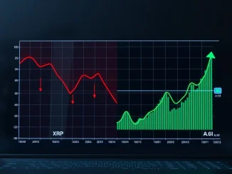 XRP price prediction downgrade versus DeepSnitch AI cryptocurrency surge comparison chart