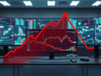 XRP price decline dashboard showing cryptocurrency market losses and trading data analysis