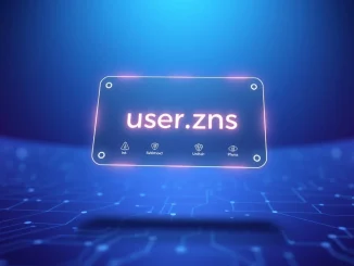 ZNS Connect multi-chain digital identity card representing Web3 domain integration across four blockchain networks.
