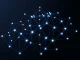 Analytical visualization of the Aave DeFi lending protocol network and token economics.