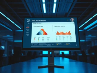 Risk assessment dashboard analyzing Aave bad debt scenarios following the Kelp DAO exploit.