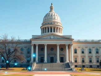 Alabama State Capitol representing the new DAO legal status legislation.