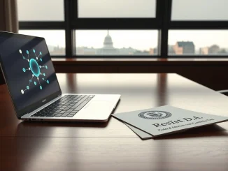 Anthropic's political action committee filing and AI technology in a Washington D.C. setting.