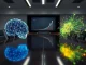 Competition between Anthropic and OpenAI AI neural networks symbolizing investor valuation doubts.