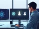 Trader analyzing market data for Anthropic, OpenAI, and SpaceX ahead of major IPO.