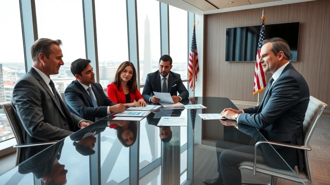 CFTC Innovation Task Force members meeting to discuss cryptocurrency and blockchain regulation.
