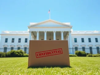 The White House as the SEC's crypto safe harbor proposal arrives for regulatory review.