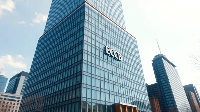European Central Bank headquarters representing the shift in EU crypto regulation oversight.