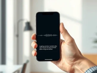 Google's new AI dictation app in use on a smartphone for offline speech recognition.
