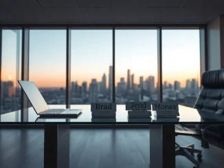 OpenAI executive office transition with nameplates changing during leadership shuffle.