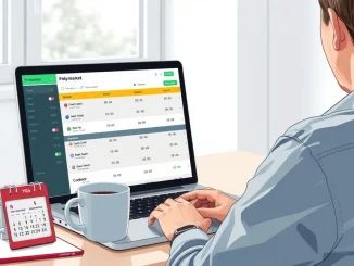 A trader contemplates the income potential of Polymarket prediction markets versus a traditional day job.