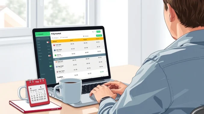A trader contemplates the income potential of Polymarket prediction markets versus a traditional day job.