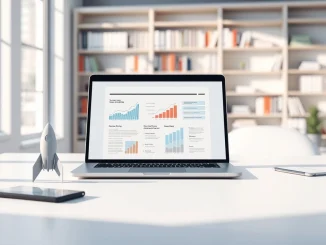 AI startup Rocket generates McKinsey-style product strategy reports on a laptop.