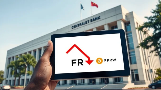 National Bank of Rwanda building representing the central bank's crackdown on Bybit's crypto trading platform.