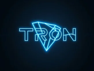 TRON (TRX) cryptocurrency logo analysis for future price prediction.