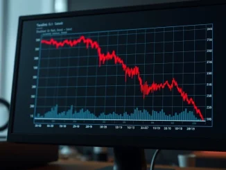 Chart showing the WLFI token's dramatic price crash following a controversial DeFi loan.