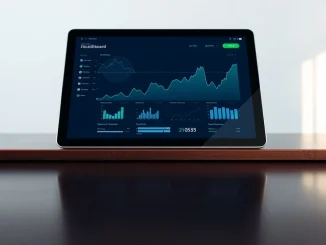 Analytical dashboard showing World Liberty Financial WLFI cryptocurrency price data and forecast charts.