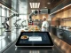 AI restaurant creation platform Wonder Create displayed on a tablet in a robotic kitchen with Marc Lore's vision for virtual dining brands.
