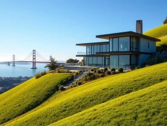 A modern hillside home in Mill Valley, California, offered in exchange for Anthropic equity.