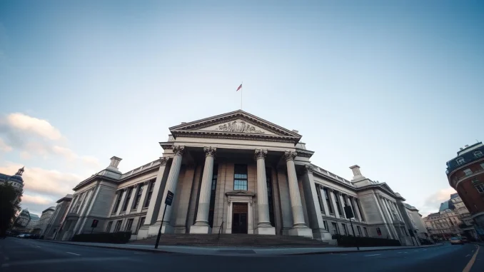 Bank of England building exterior on a clear day, representing UK financial regulation.