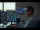 Trader monitoring Binance commodity TradFi futures with Orderbook EWMA pricing model during off-hours