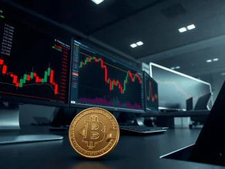 Bitcoin Coinbase Premium turns negative as BTC price drops, showing a red chart with realized losses of $829 million.