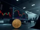 Bitcoin Coinbase Premium turns negative as BTC price drops, showing a red chart with realized losses of $829 million.