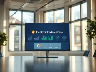 Dashboard of The Bitcoin Evidence Base tool displaying data on Bitcoin mining and renewable energy.