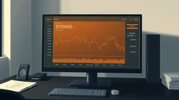 Analysis of Bitcoin's negative funding rate alongside a price chart above $75,000.