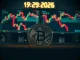Bitcoin price prediction April 29 2026: BTC coin on trading desk with candlestick charts in background