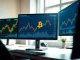 Bitcoin price prediction analysis showing BTC chart near $72,000 with S&P 500 and Dollar Index in background.