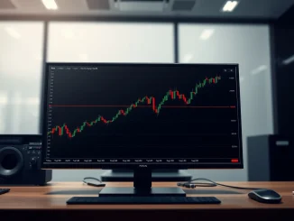 Bitcoin price chart analysis showing a trading range between two key levels.